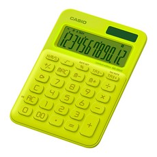 카시오 리미티드에디션 스페셜패키지 계산기 MS-20UC-L, MS-20UC-L-NYW (네온/옐로우), 1개