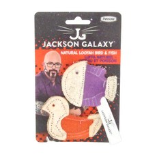 JACKSON GALAXY 管教惡貓傑克森 貓咪天然玩具 2件組, 魚 + 鳥, 1組