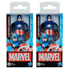 Hasbro 孩之寶 MARVEL 漫威 美國隊長6吋人物, 2盒
