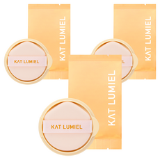 Cat Lumiel Wearless Skin Fit 氣墊粉底補充裝, 21 Brandy Cream, 3個