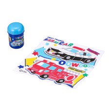 OSK Disney 小方巾 附罐 Set 罐約6.3X9.1CM 毛巾約30X30CM 100%棉, BRRM CAR, 1組