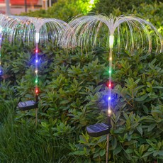 MIREU 太陽能RGB庭園燈 2入, 混合色