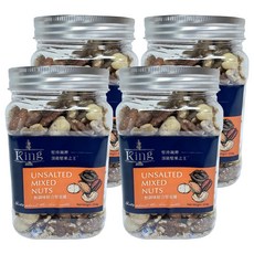 盛香珍 king無調味綜合堅果罐, 4個, 320g