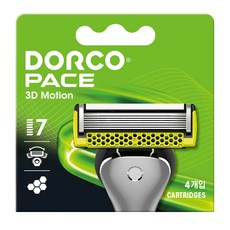 도루코 페이스 3D 모션 7중 면도날, 4개입, 1개