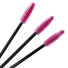 주앙오브제 썬더 미니속눈썹브러쉬, 50개, 01 블랙로드 로즈 레드 브러쉬