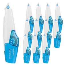 델리 수정테이프 K71461, 블루, 12개