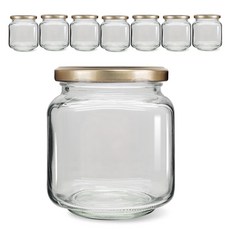 Mir 方形玻璃瓶低 1000 G, 800ml, 8個