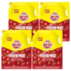 오뚜기 실쏙 식당용케찹 스파우트팩, 3.3kg, 4개