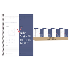 投影設計 查核數學錯題筆記本, 18本, 海軍藍