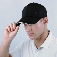 lupeo 網眼 大尺碼 大頭 高爾夫球帽, 黑色