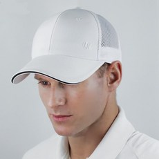 lupeo 網眼 大尺碼 大頭 棒球帽 高爾夫球帽, 白色