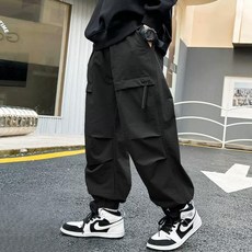 YOOVELY 男童 Daynut 細褶工裝束口褲