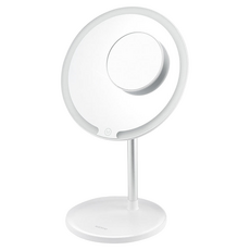 Kinyo LED磁吸兩用化妝鏡, 白色