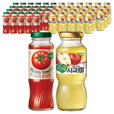 자연은 토마토 24p + 사과 24p, 1세트, 180ml