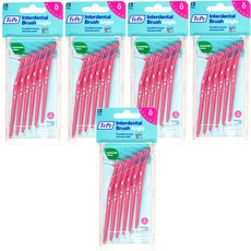 TePe 緹碧 L型長柄牙間刷 刷毛柔軟不刺激牙齦 有效去除牙縫中的牙菌斑, 0.4mm, 6入, 5盒