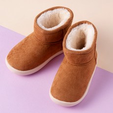 JumpingChickpea 兒童麂皮靴