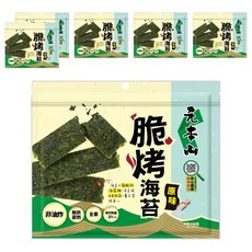 元本山 脆烤海苔 原味, 34g, 6包