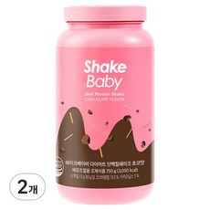 쉐이크베이비 다이어트쉐이크 초코맛, 750g, 2개