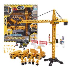 BNC 塔式起重機重型設備玩具套裝, 橘子