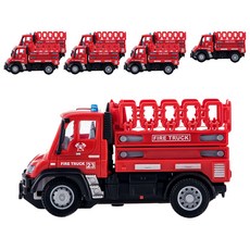 YOOWON 遙控消防玩具車套組 8件組, 混色