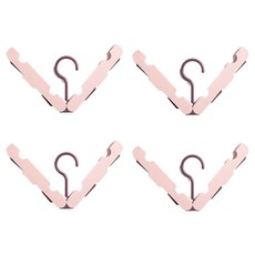 g541便攜摺疊衣架, 粉色, 4個