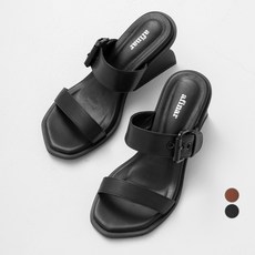 afinar 雙環帶高跟涼鞋 5cm, 黑色的, 230