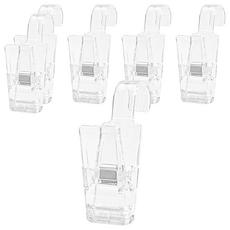 World Clean 夾式掛架, 透明, 6個