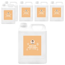 BUBUBOSS 寶寶防護罩 衣物用次氯酸水 輕巧補充瓶 適用於衣服/鞋子/寢具床被 無色素/無酒精/無香精 嬰幼適用, 2L, 6桶