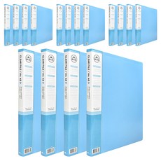 Heemang Recl透明文件夾 40張, 天空藍, 16個