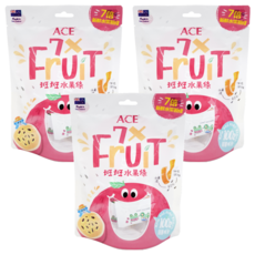 ACE 斑斑水果條 百香果+奇亞籽 90g*3包 寶寶天然零食 無添加 高纖維 促進消化, 3袋