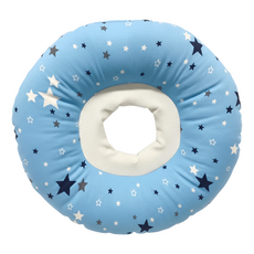 寵物防咬舔頭套圈 藍色 術後防抓/咬 美容修剪 清洗清潔 大小可調 透氣舒適, 1個