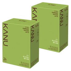 KANU 濃縮咖啡抹茶拿鐵, 17.3g, 24條, 2盒