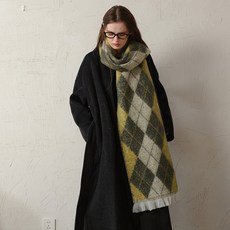 페이퍼먼츠 아가드 체크 빈티지 롱 빅 머플러 12467