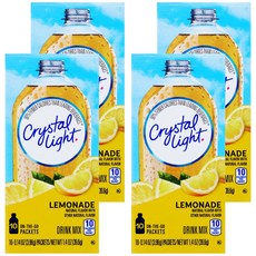 크리스탈라이트 레몬에이드 음료베이스 분말, 3.96g, 10개입, 4개, 3.96g