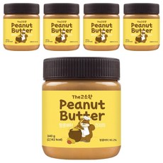 이엔푸드 땅콩버터 크리미, 340g, 5개