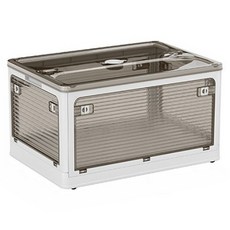 五開門折疊收納箱 120L, 白色, 1盒
