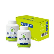 해피테라스 솔트케어 양치소금, 2개, 120g