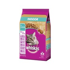 위스카스 고양이 포켓 기능성 사료, 인도어, 1.1kg, 1개