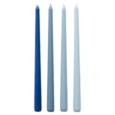 歐式婚禮漸層蠟燭 30cm 藍色漸變, 4支, 289g