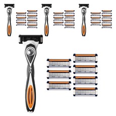 Rage Society 剃須刀套組, 剃須刀柄 + 5 刀片墨盒 8p, 4組