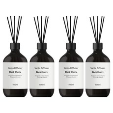 산타 대용량 디퓨저, 4개, 500ml, 블랙체리