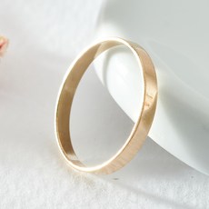 노이드비 14KGF 골드 전체 플랫반지 옐로