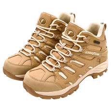 GOODYEAR 固特異 女高筒防水鞋 動態防水, 245mm, 奶茶色