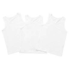 BASE ALPHA ESSENTIALS 女童用100%純棉日常背心3件組