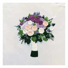 타이탄 DIY 십자수 키트 재료 패키지단독, 보라색의 빛, 1개