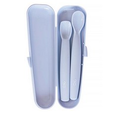 tgm 嬰兒副食品餵食湯匙2件組, 湖水藍, 1組