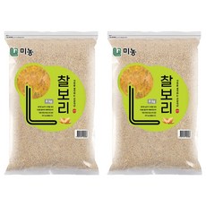 미농 쌀찰보리쌀, 4kg, 2개