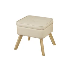 IRIS OHYAMA 愛麗思歐雅瑪 收納椅凳 FAC-OT, 米白色, 1個