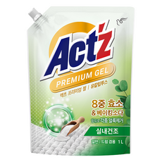 Act'z Premium Gel尤加利樹洗衣精補充包, 1包, 1L