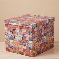 耐用的簡單紙質生活盒 55 x 31 x 29cm, 03 插圖, 1個